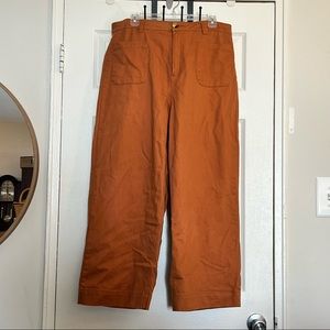 Orange Linen Pants